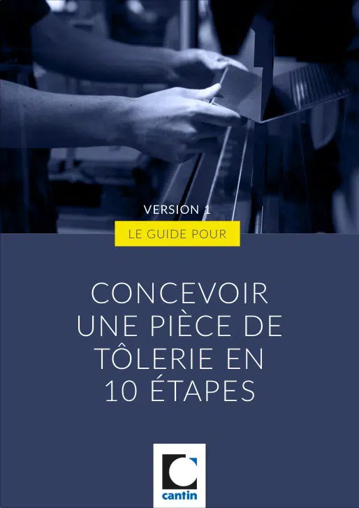 Couverture du livret montrant comment concevoir une pièce en tôlerie en 10 étapes