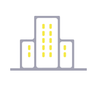 Illustration de trois bâtiments