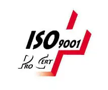 Badge pour la certification selon ISO9001